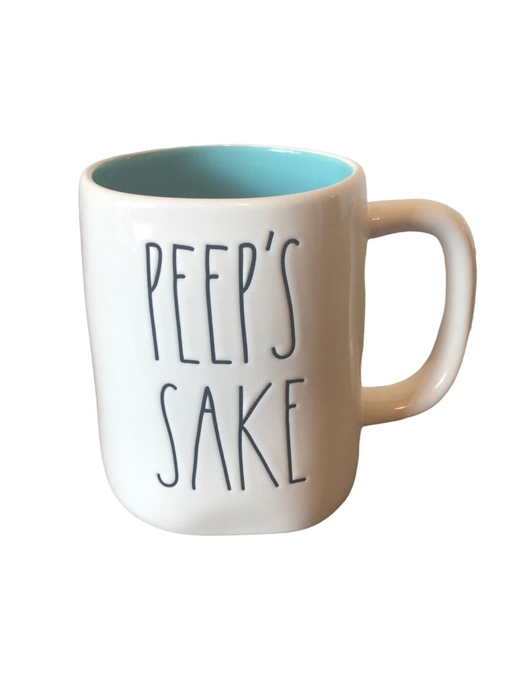 Rae Dunn Peep’s Sake Easter Mug With Light Blue Interior - NWT